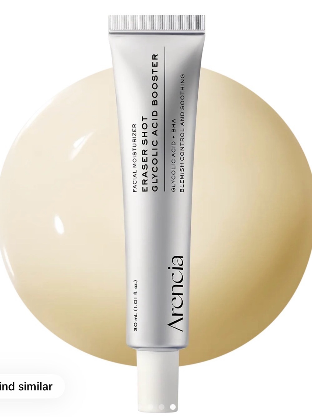 Arencia Eraser Shot Glycolic Acid Booster Facial Moisturizer